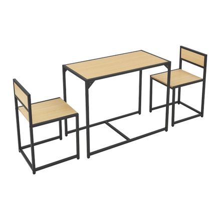 Set masa de bucatarie cu o masa si 2 scaune - design luminos