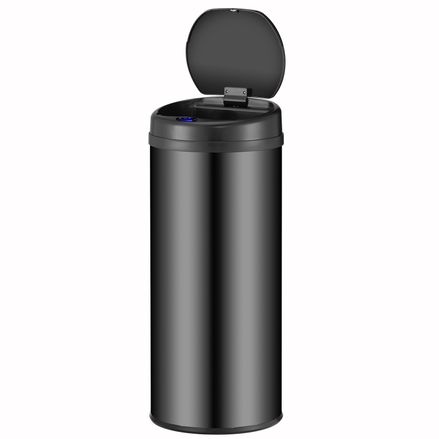 Coș de gunoi rotund cu senzor - 50 L - negru
